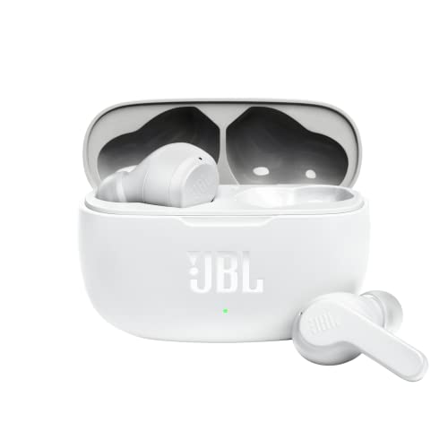 JBL Wave 200 TWS True-Wireless In-Ear Bluetooth-Kopfhörer - Weiß – Kabellose Ohrhörer mit...