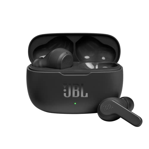 JBL Wave 200 TWS True-Wireless In-Ear Bluetooth-Kopfhörer - Schwarz – Kabellose Ohrhörer mit...