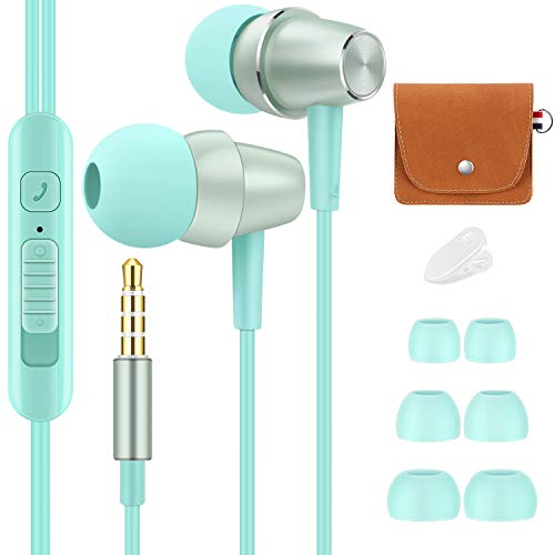Bulees Kopfhörer für Kinder ,Sanft In-Ear Headphones mit Mikrofon und Lautstärkeregler, Niedlich...