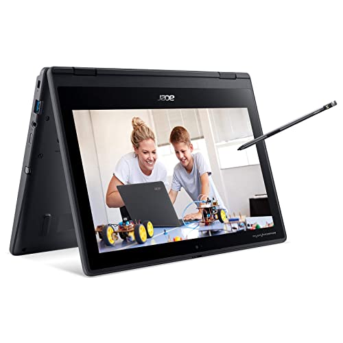 Acer TravelMate Spin B3 (TMB311RN-31-P5KK) Schüler Convertible Notebook 11 Zoll Windows 10 Pro-FHD...