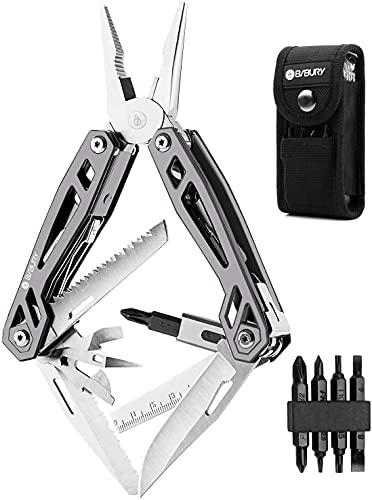BIBURY Multitool 21 in 1, Geschenke für Männer, Multi-Tool mit Zange Klappmesser, Faltbares...