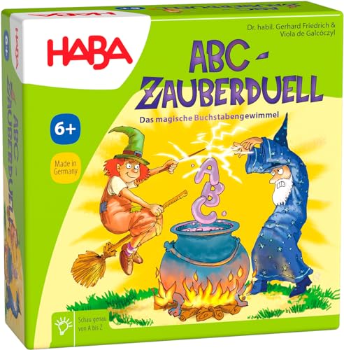 HABA ABC Zauberduell - Lernspiel ab 6 Jahren zum Buchstabenlernen und Alphabet üben, Geschenk zur...