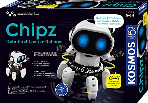 Kosmos 621001 Chipz - Dein intelligenter Roboter, für Kinder ab 8-14 Jahre, folgt Bewegungen,...