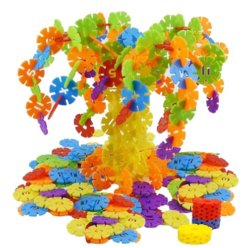 YceLon 500 Steckblumen, Steckbausteine ab 3 Jahre, Bauspielzeugsets für Kinder, Bausteine ab 3...