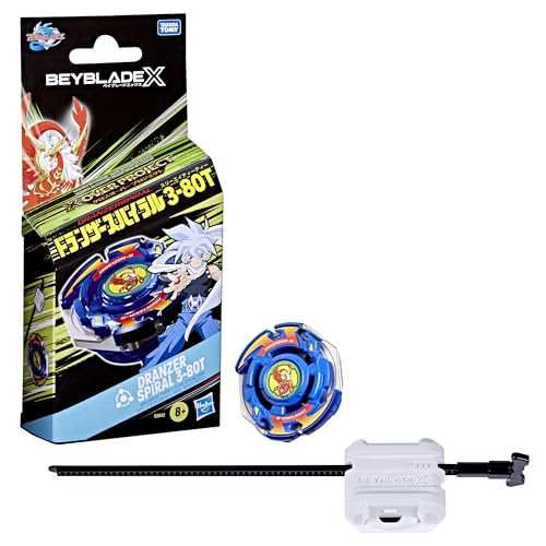 Hasbro Beyblade X X-Over Project Dranzer Spiral 3-80T Starter Pack Kreisel und Starter