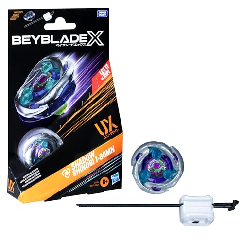 Hasbro Beyblade X Shadow Shinobi 1-80MN UX Starter Pack Kreisel und Starter