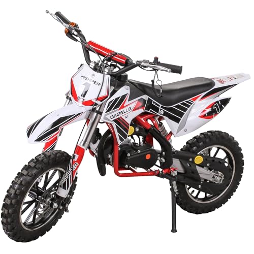 Actionbikes Motors Kinder Crossbike Gazelle | 2-Takt 49 ccm Motor bis 𝟑𝟓 km/h - Motorrad -...