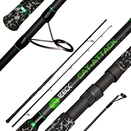 Zeck Cat-Attack Spin 270cm 180g Rute - Spinnrute für Wels, Wallerrute zum Spinnfischen,...